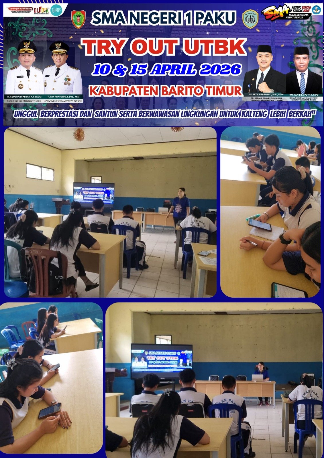 Sukses Menuju PTN: Pelaksanaan Try Out UTBK-SNBT Kabupaten Barito Timur