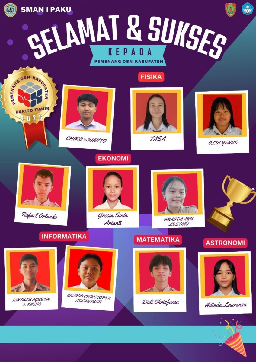 Mengukir Prestasi! 10 Siswa Terbaik Kita Siap Melaju ke Olimpiade Sains Nasional Tingkat Provinsi (OSN-P) 2026